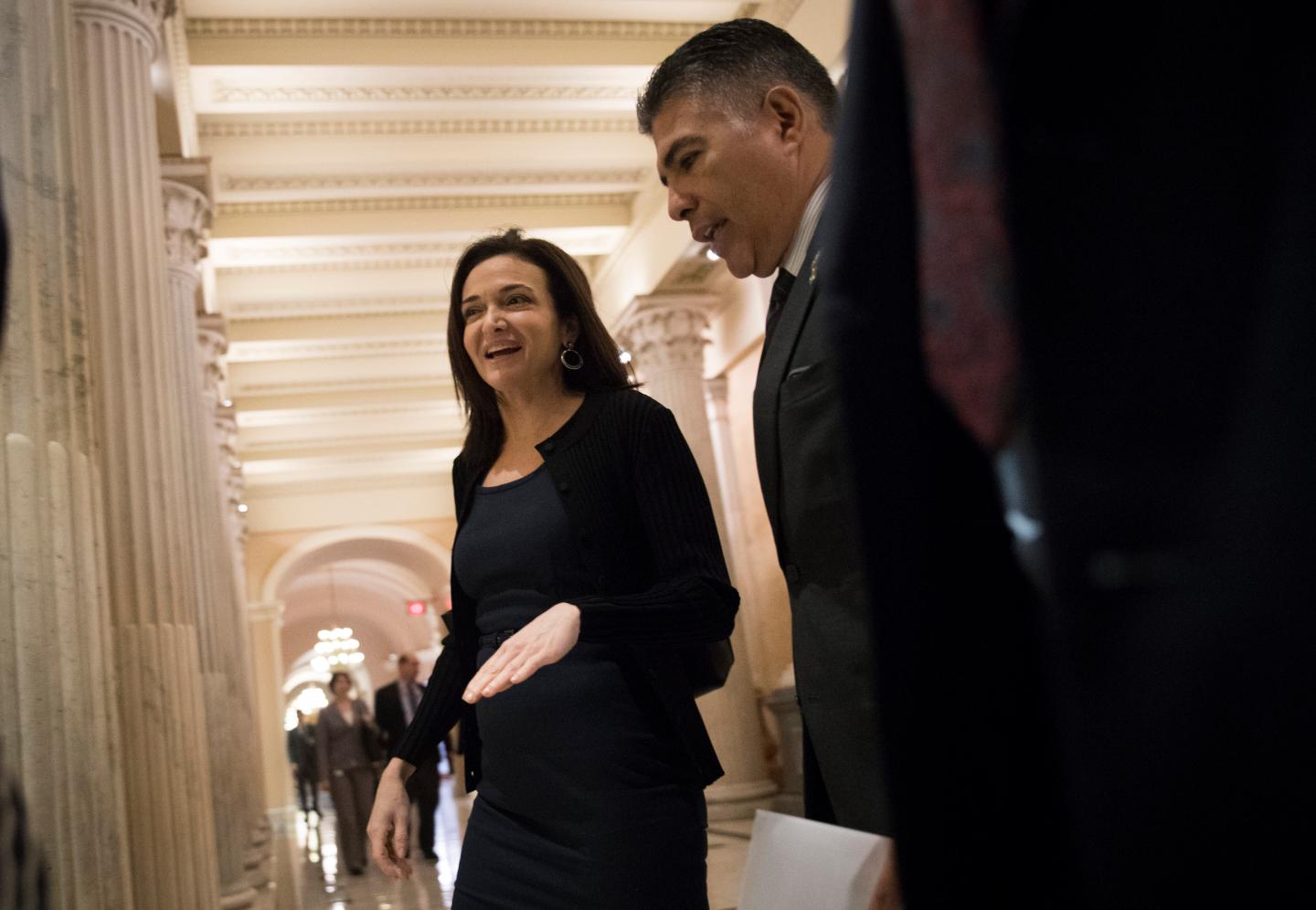 Facebook COO Cheryl Sandberg Speaks With Lawmakers On Capitol About Russian Ads On Her Facebook's Platform
