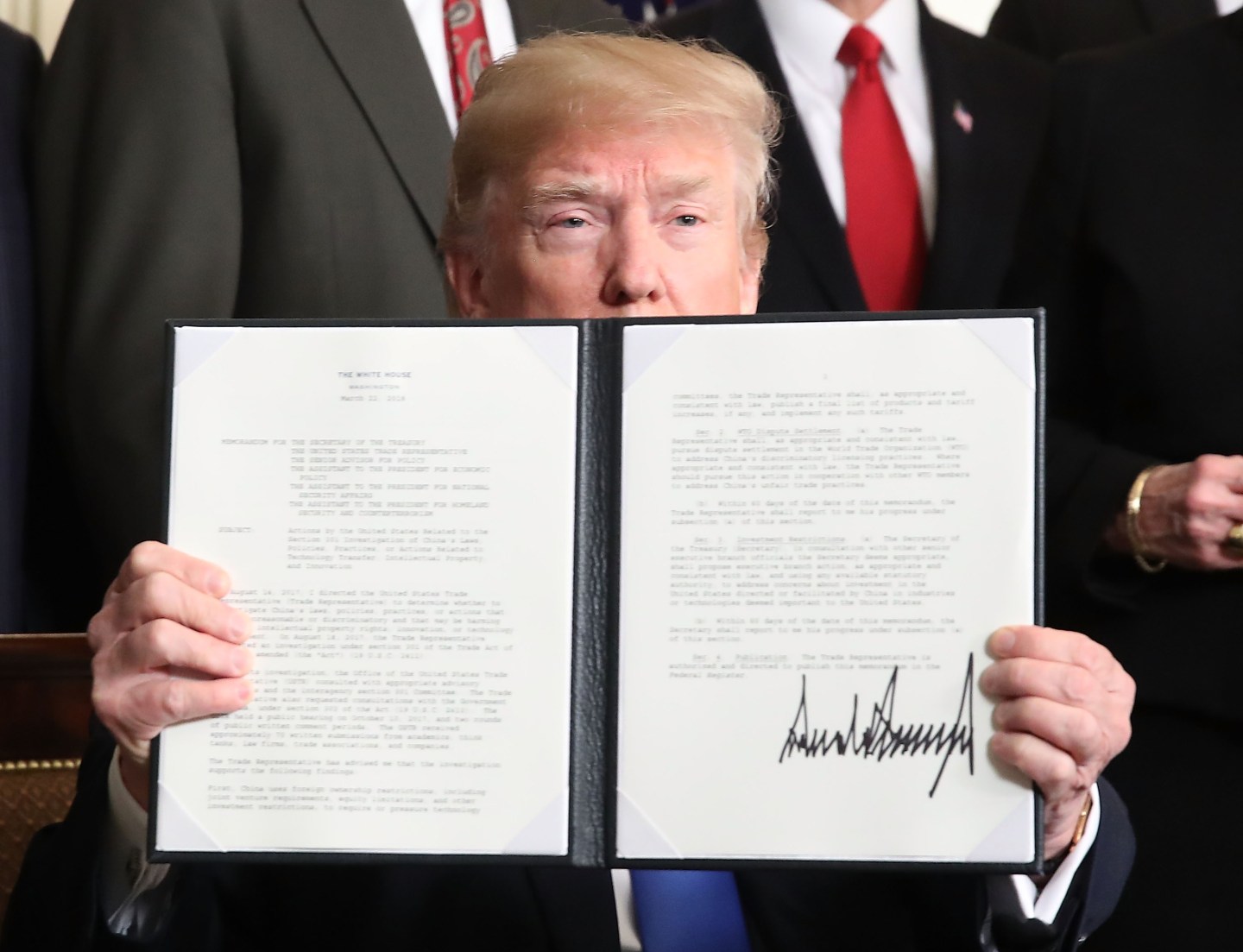 President Trump Signs A Presidential Memorandum On Sanctioning China Over Economic Aggression