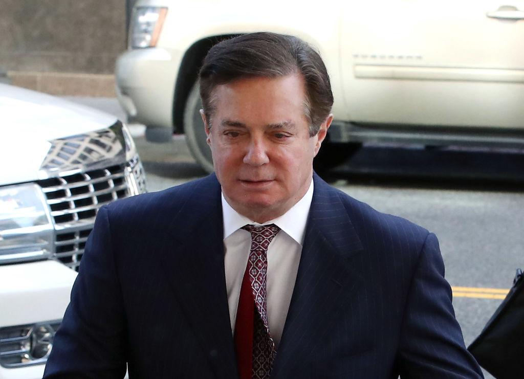 WASHINGTON, DC - JUNE 15:  Former Trump campaign manager Paul Manafort arrives at the E. Barrett Prettyman U.S. Courthouse for a hearing on June 15, 2018 in Washington, DC. Today a federal judge revoked ManafortÕs bail due to alleged witness tampering. Manafort was indicted last year by a federal grand jury and has pleaded not guilty to all charges against him including, conspiracy against the United States, conspiracy to launder money, and being an unregistered agent of a foreign principal.  (Photo by Mark Wilson/Getty Images)