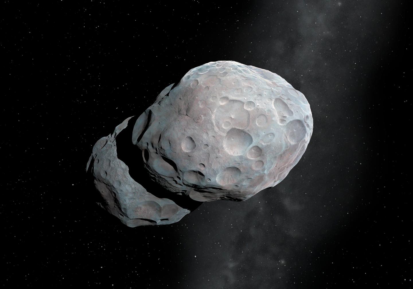 Asteroid 624 Hektor, artwork