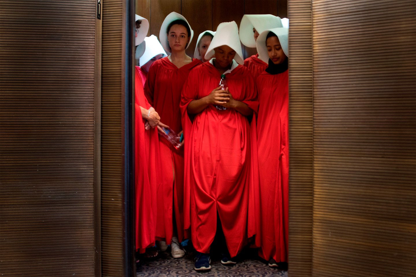 kavanaugh-hearing-handmaids-protest