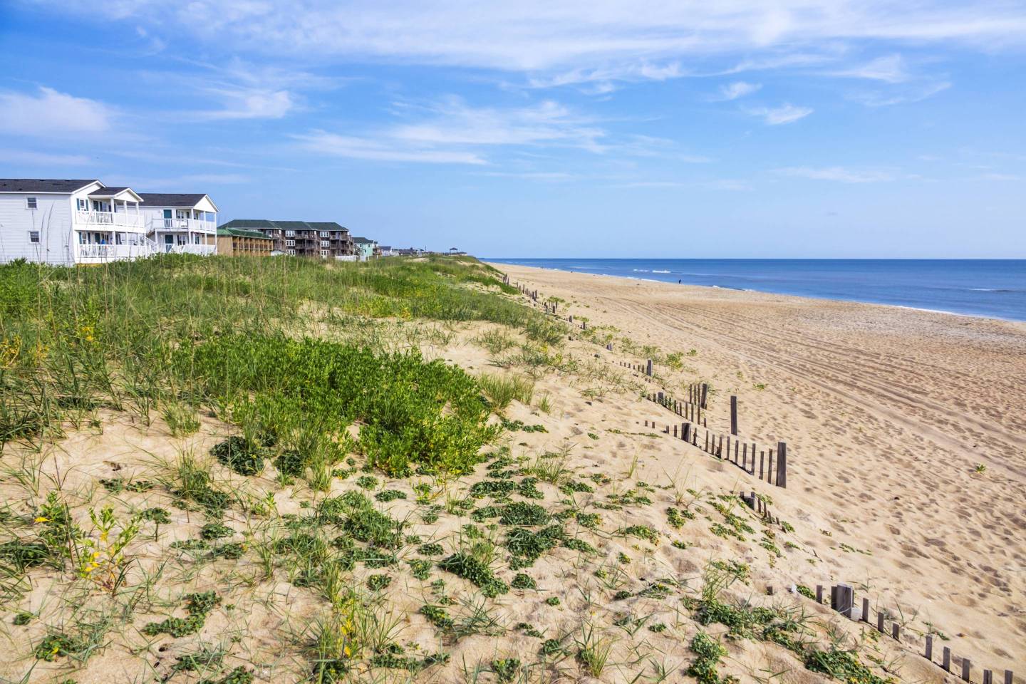 North Carolina, Cape Hatteras National Seashore, Kill Devil Hills, beach and ocean