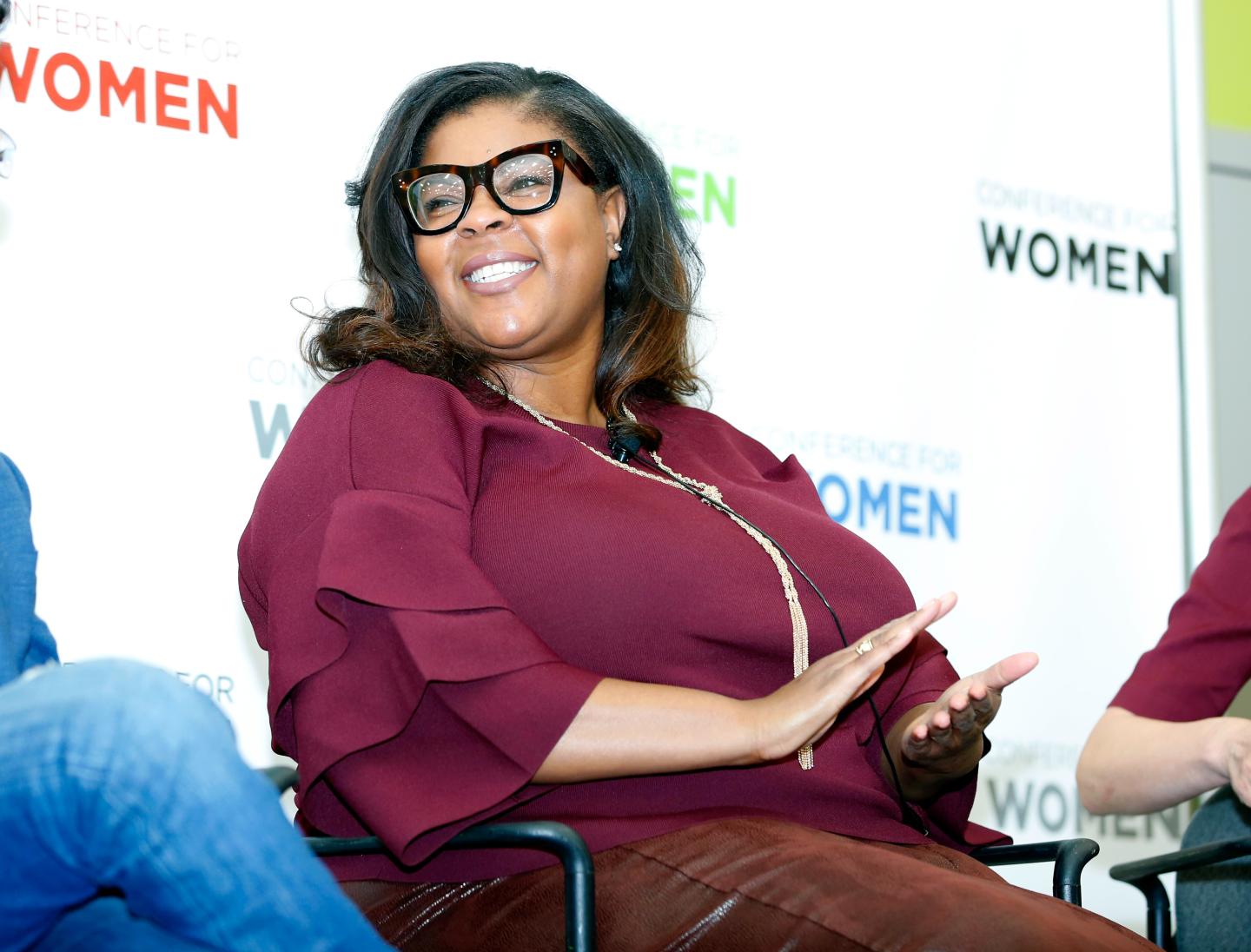 Senior director of global equality programs, Salesforce, Molly Q. Ford speaks at the Watermark Conference for Women 2018.