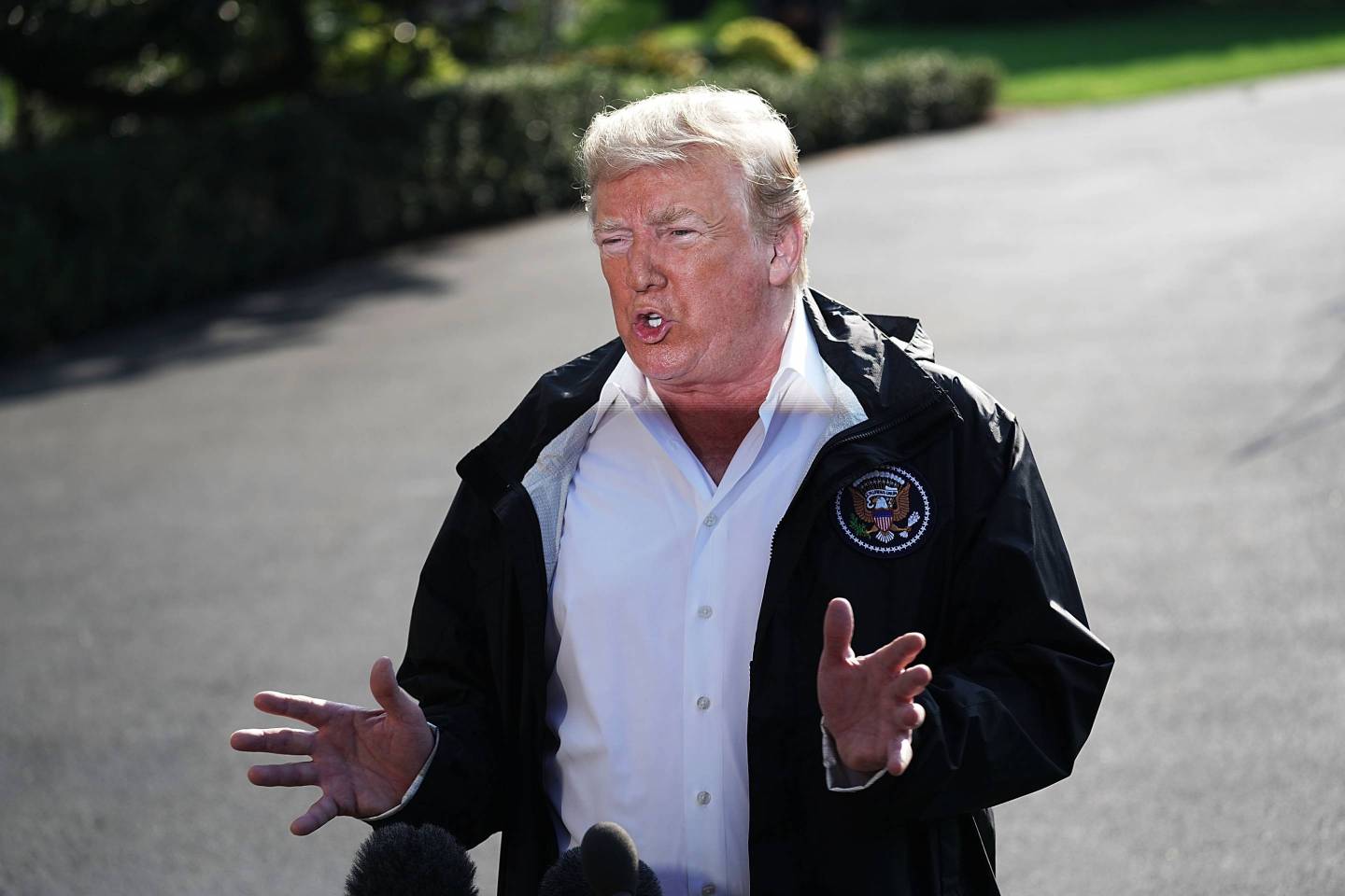 President Trump Departs The White House En Route To North Carolina