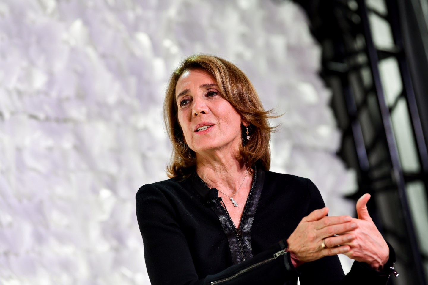 Alphabet and Google CFO Ruth Porat, speaking to Pattie Sellers, at the 2018 Coins2Day Most Powerful Women Summit in Laguna Niguel, Calif.