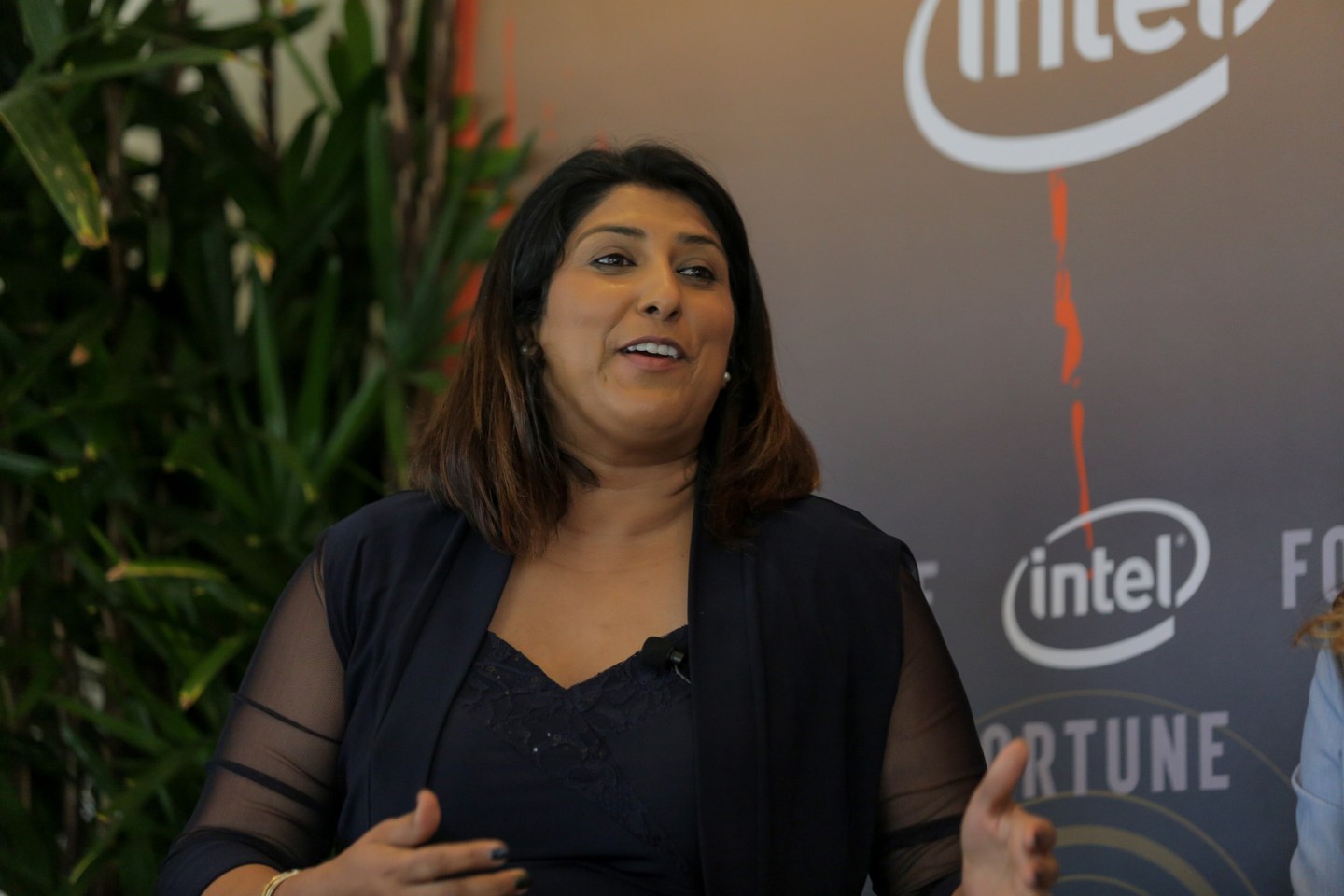 Navrina Singh, principal lead of AI Product at Microsoft, speaking at the 2018 Fortune Most Powerful Women Summit in Laguna Niguel, Calif.