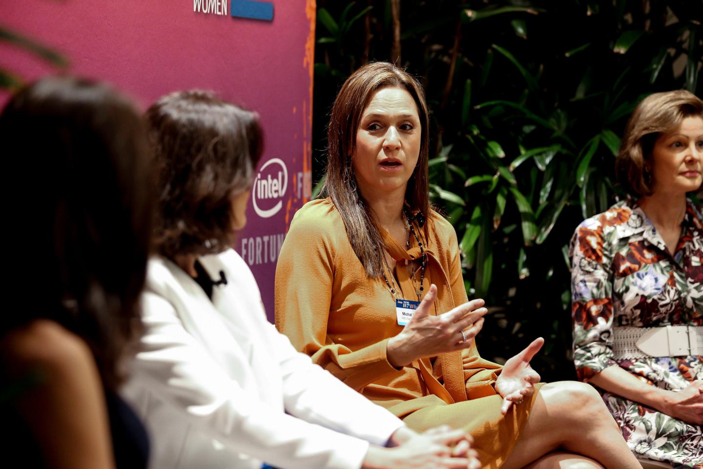 Executives discuss the talent implications of artificial intelligence at the 2018 Fortune Most Powerful Women Summit in Laguna Niguel, Calif.