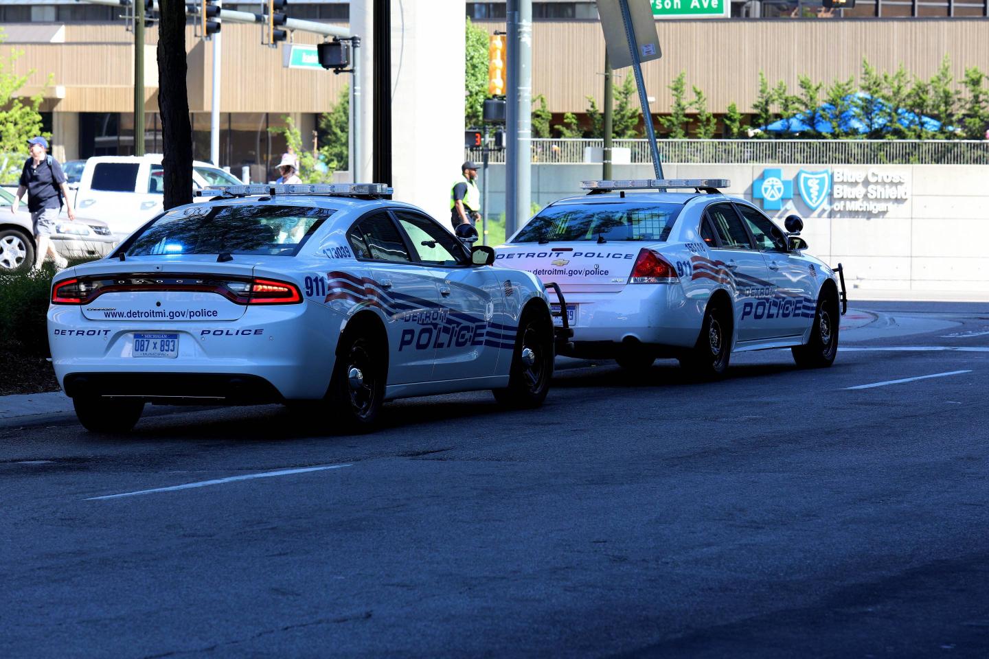 Detroit police cars