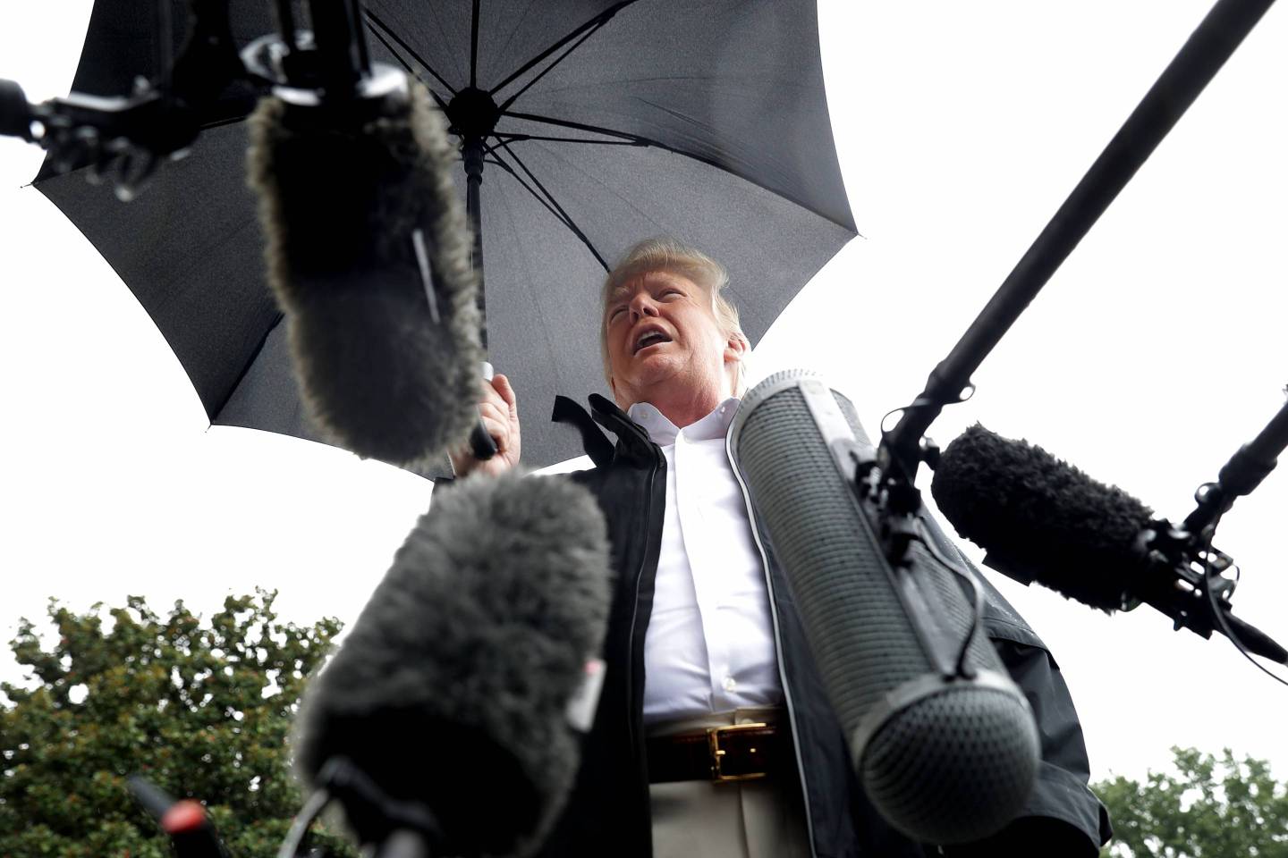 President And Mrs Trump Depart White House For Florida And Georgia