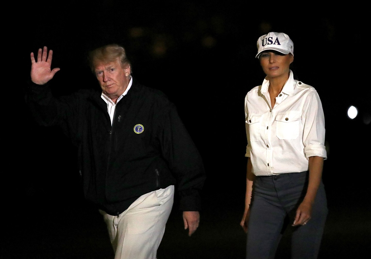 President And Mrs. Trump Return To The White House