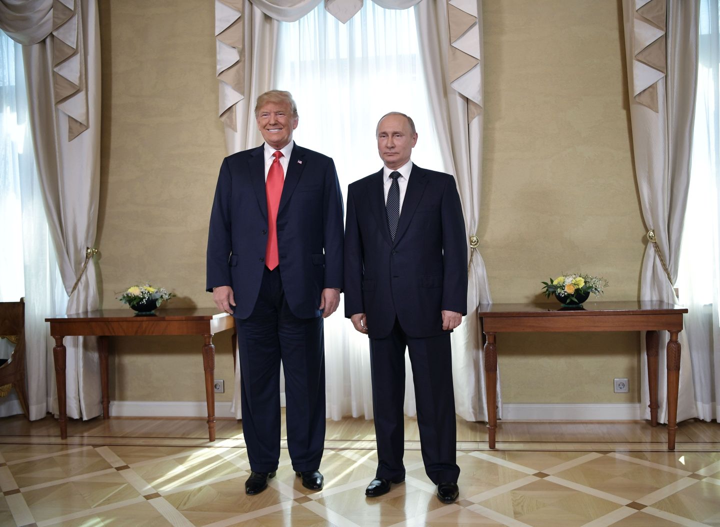 Donald Trump and Vladimir Putin