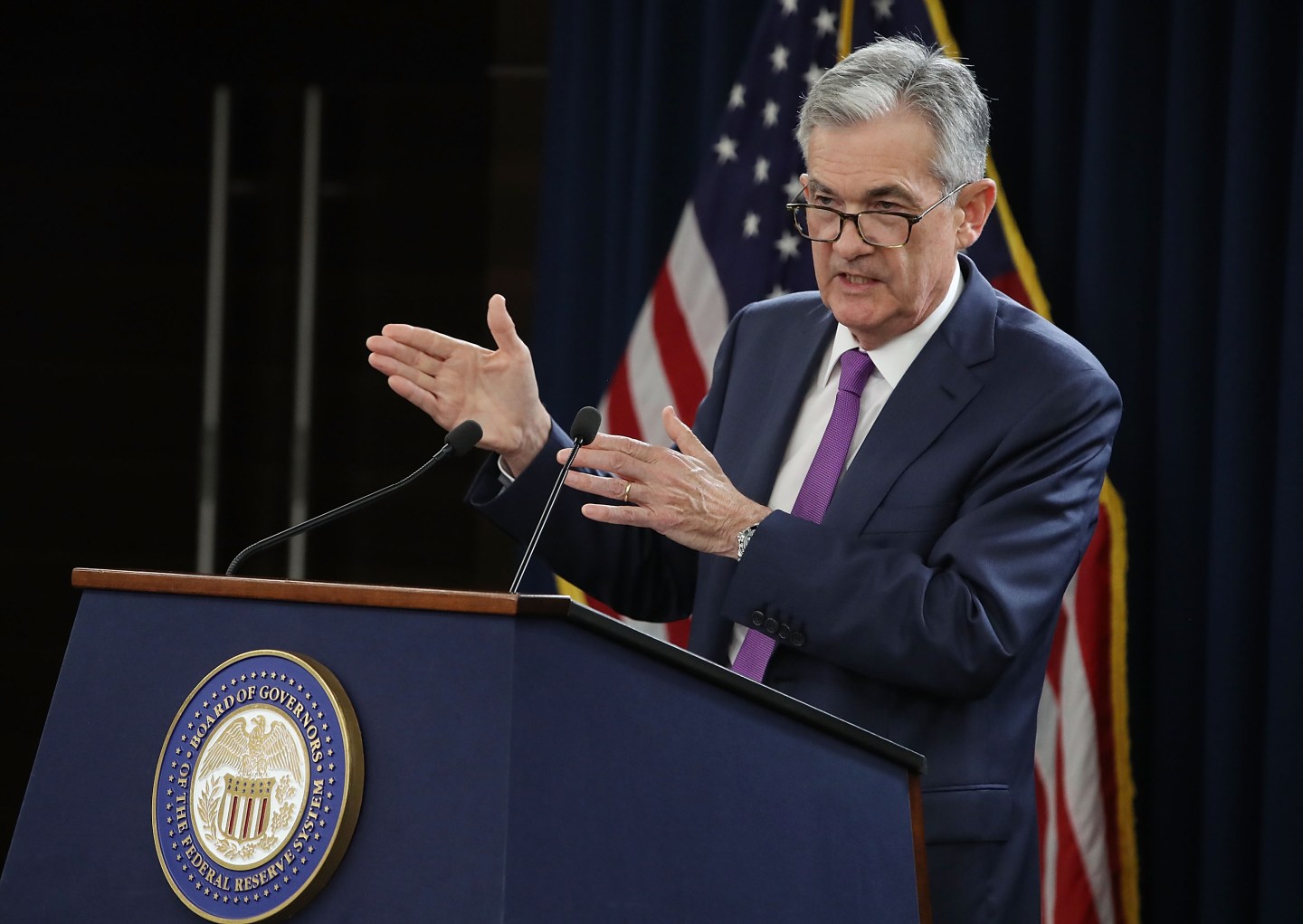Federal Reserve Chairman Jerome Powell Holds A News Conference Following Federal Open Market Committee Meeting