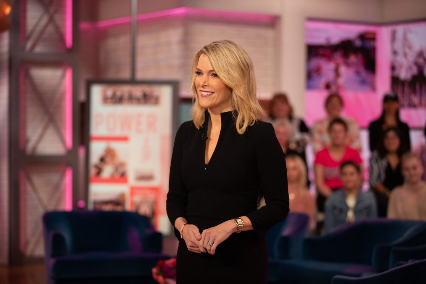 Megyn Kelly on the set of her morning show Megyn Kelly Today