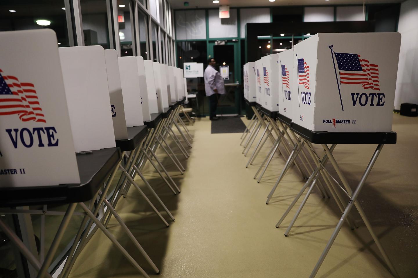 Voters Head To Polls As Early Voting Starts In Florida