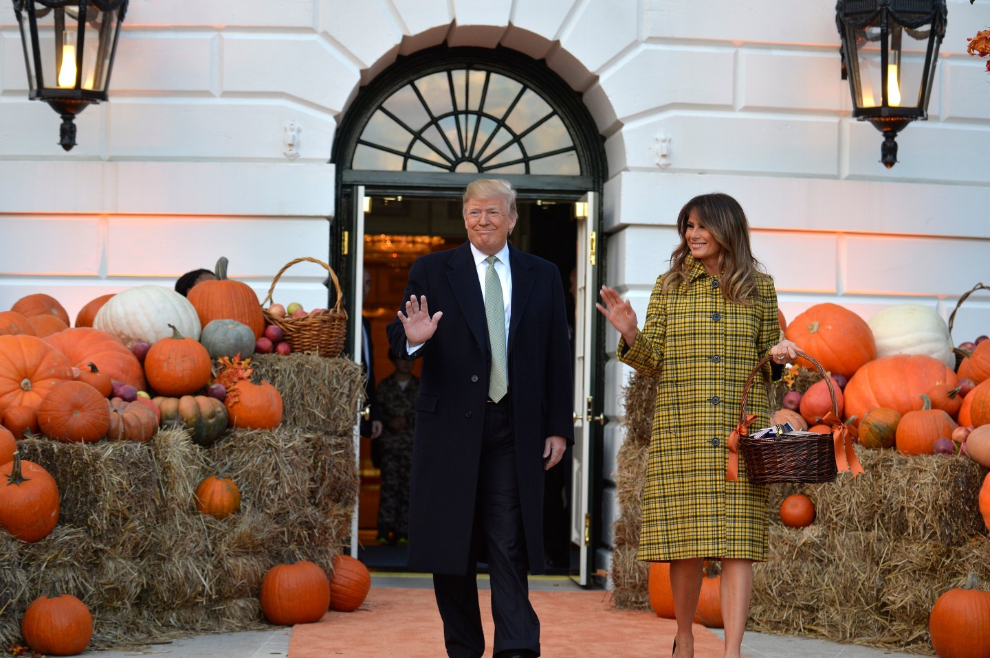 Trump and First Lady Welcome Children for Halloween at White House