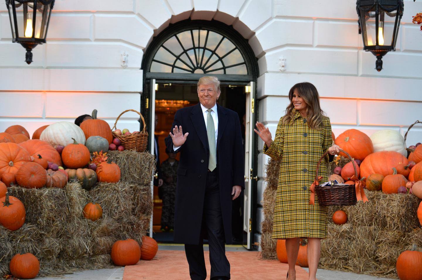 Trump and First Lady Welcome Children for Halloween at White House