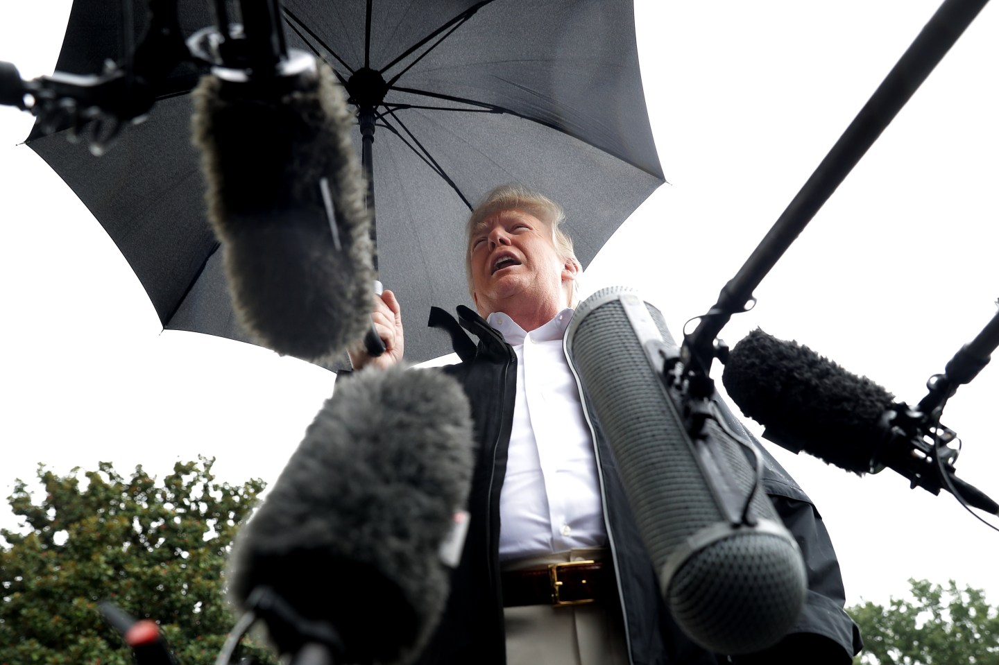 President And Mrs Trump Depart White House For Florida And Georgia