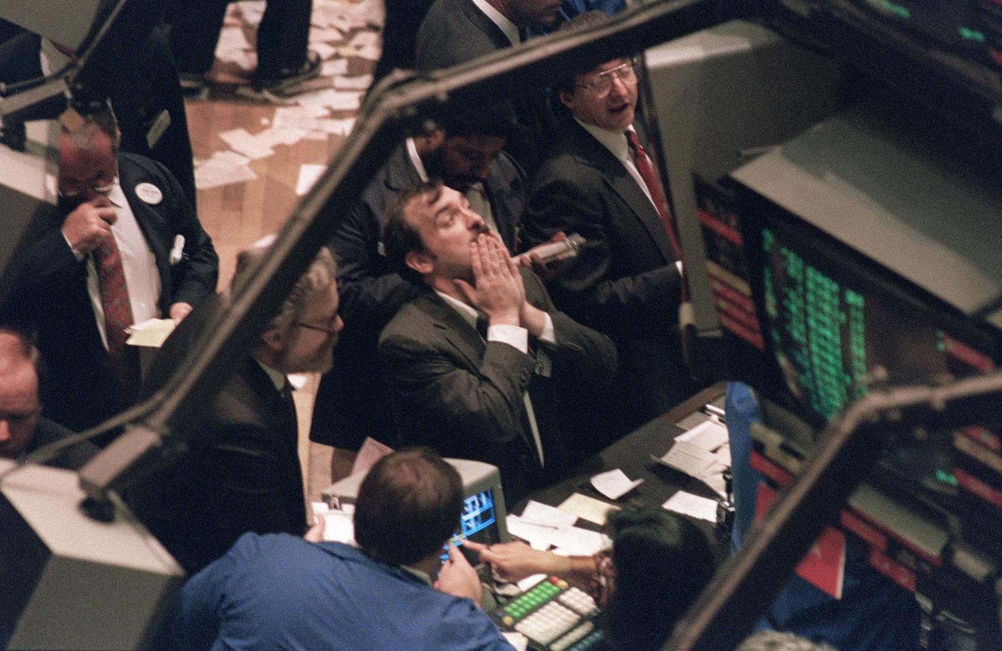 A trader (c) on the New York Stock Excha
