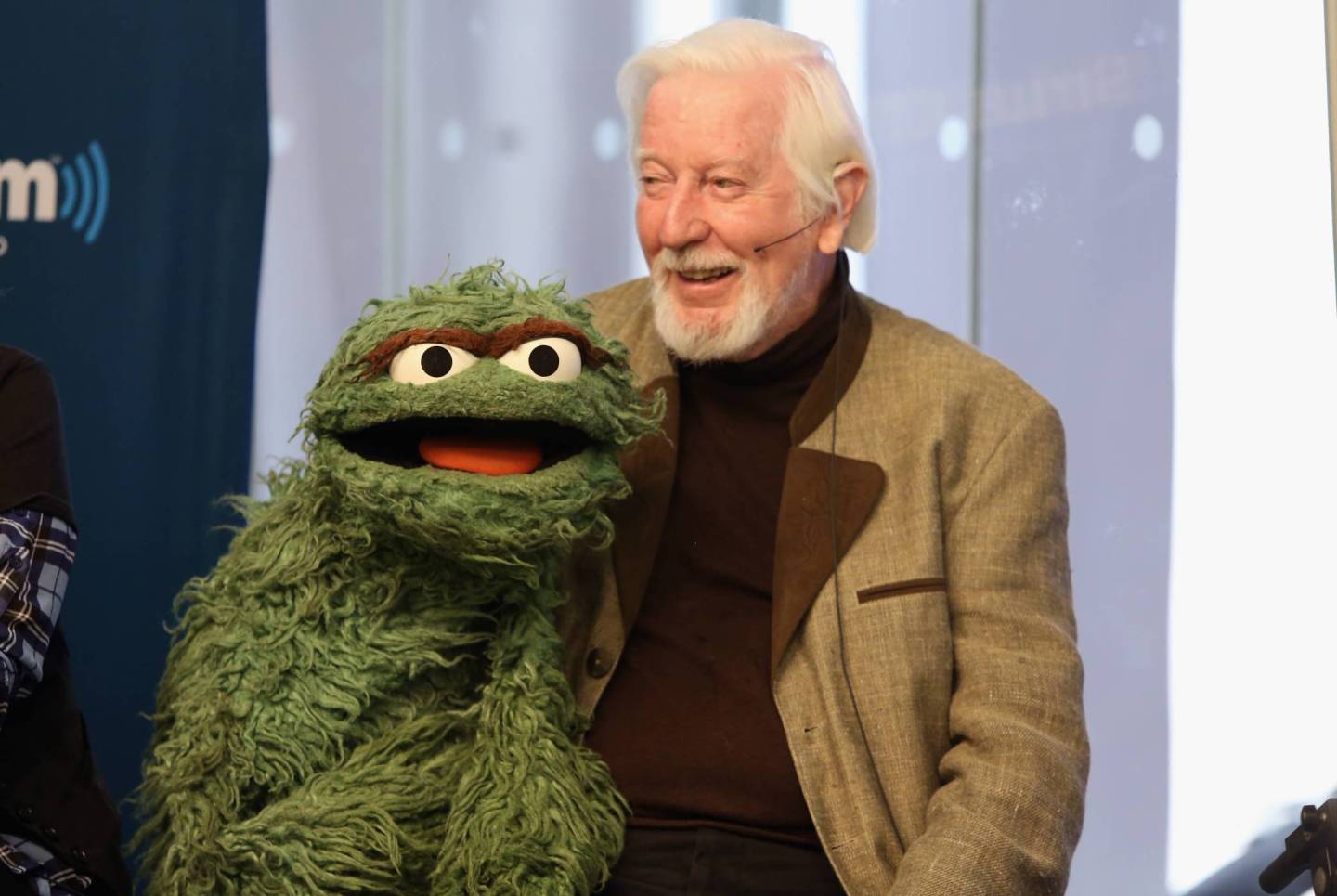 Carroll Spinney with Oscar the Grouch