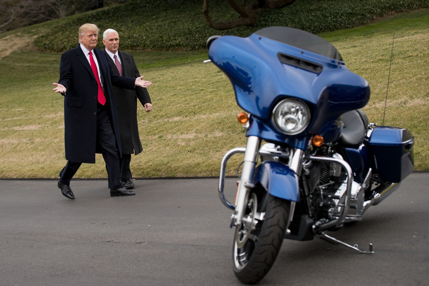 President Trump Has Lunch With Harley Davidson Executives And Union Reps