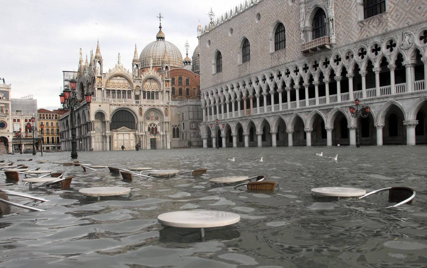 A view of Piazza San Marco with the Doge