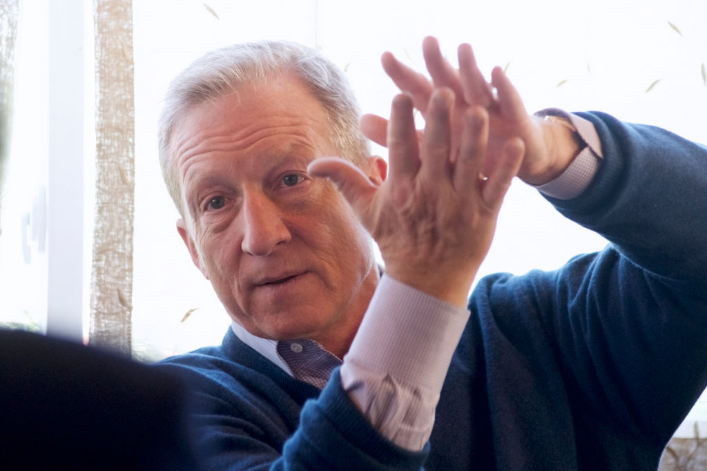 Philanthropist and activist Tom Steyer has gained attention of late for his campaign to impeach the president. (Photo by Bastiaan Slabbers/NurPhoto via Getty Images)
