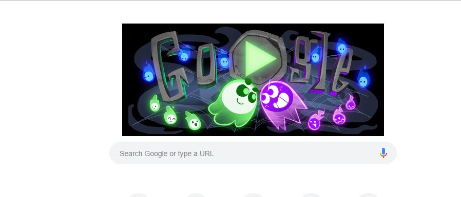 Google Doodle Halloween 2018 The Great Ghoul Duel