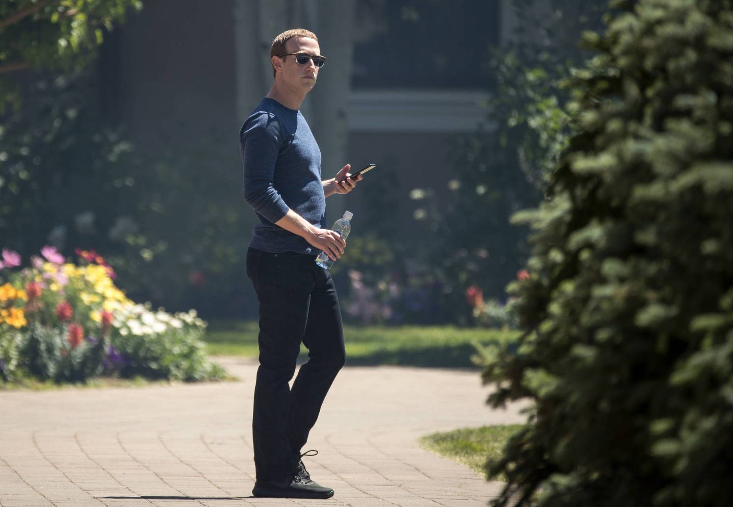 Facebook CEO Mark Zuckerberg attends the annual Allen &amp; Company Sun Valley Conference on July 13, 2018, in Sun Valley, Idaho.