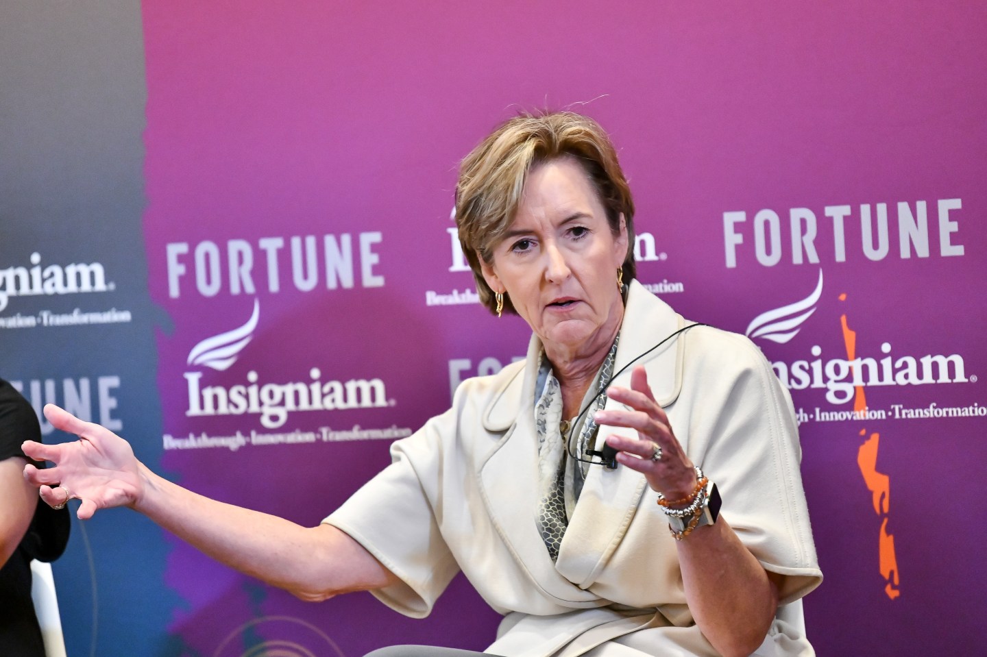 Wells Fargo's Mary Mack speaks about the company's fake accounts scandal at Coins2Day's 2018 Most Powerful Women Summit.