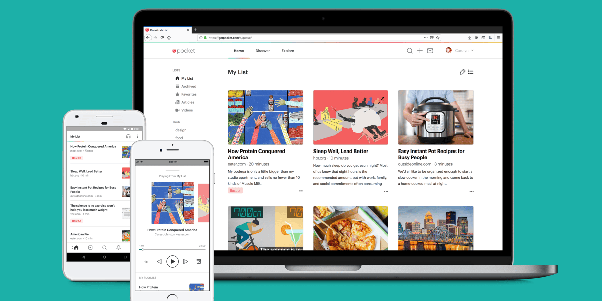News Reader App Pocket Adds Voice to Play Articles Hands-Free | Fortune