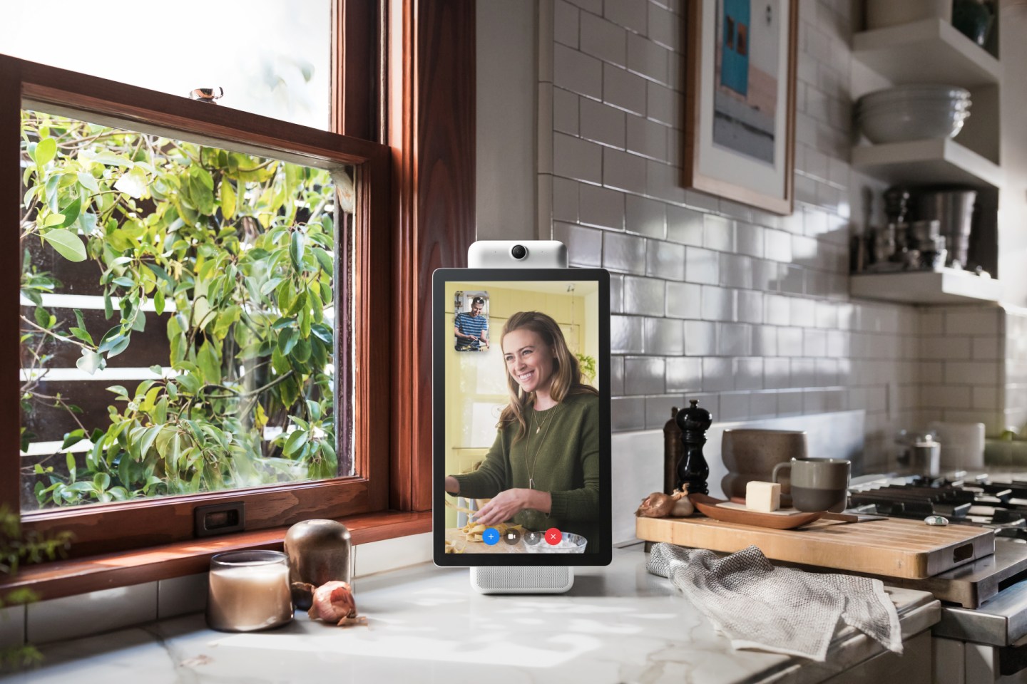 Facebook's Portal video screen.