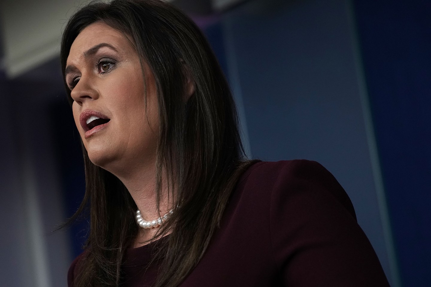 John Bolton Joins Sarah Sanders For Press Briefing At The White House