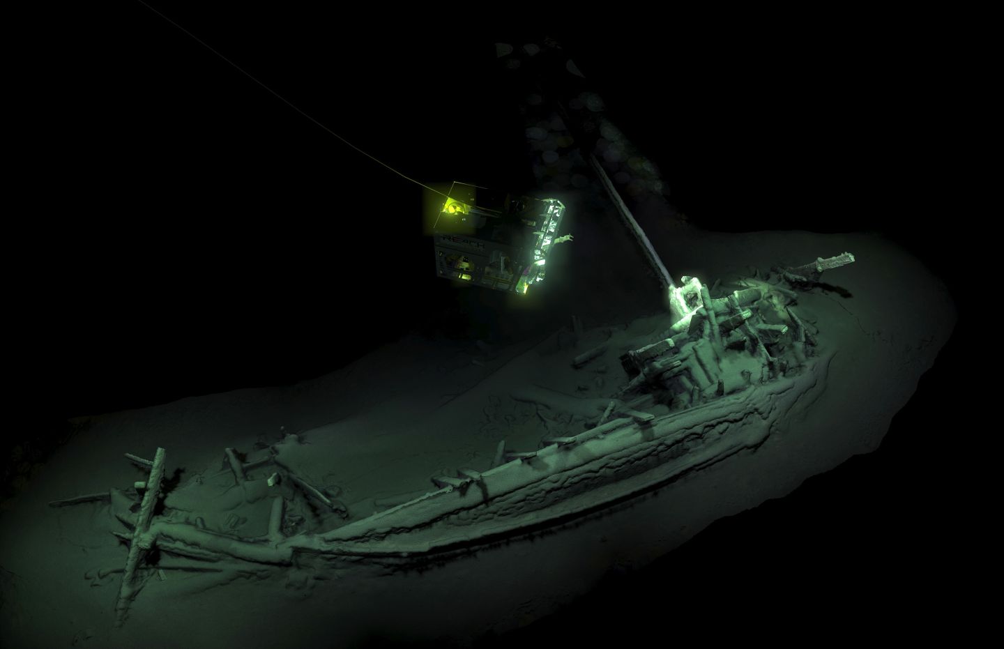 Oldest intact shipwreck discovered, At Sea, - - 23 Oct 2018