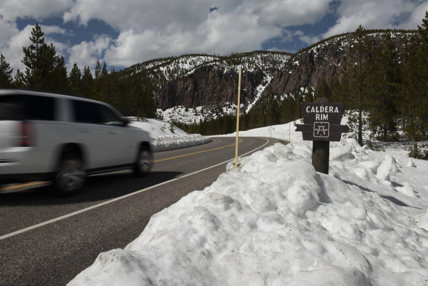 Snow at Yellowstone