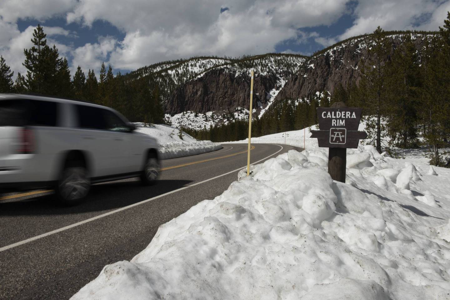 Snow at Yellowstone