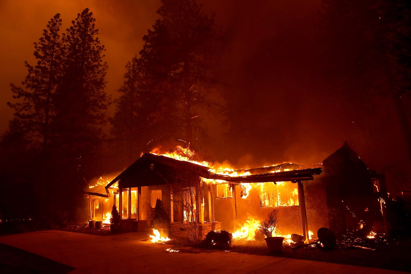 Rapidly-Spreading Wildfire In California's Butte County Prompts Evacuations