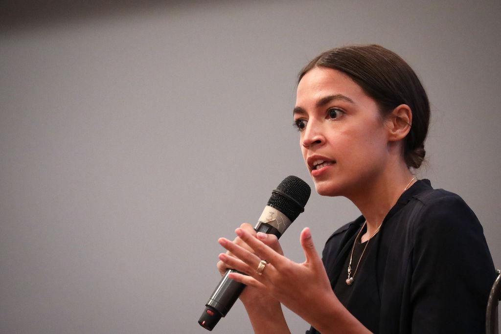 Progressive New York Congressional Candidate Alexandria Ocasio-Cortez Holds Town Hall Meeting In The Bronx