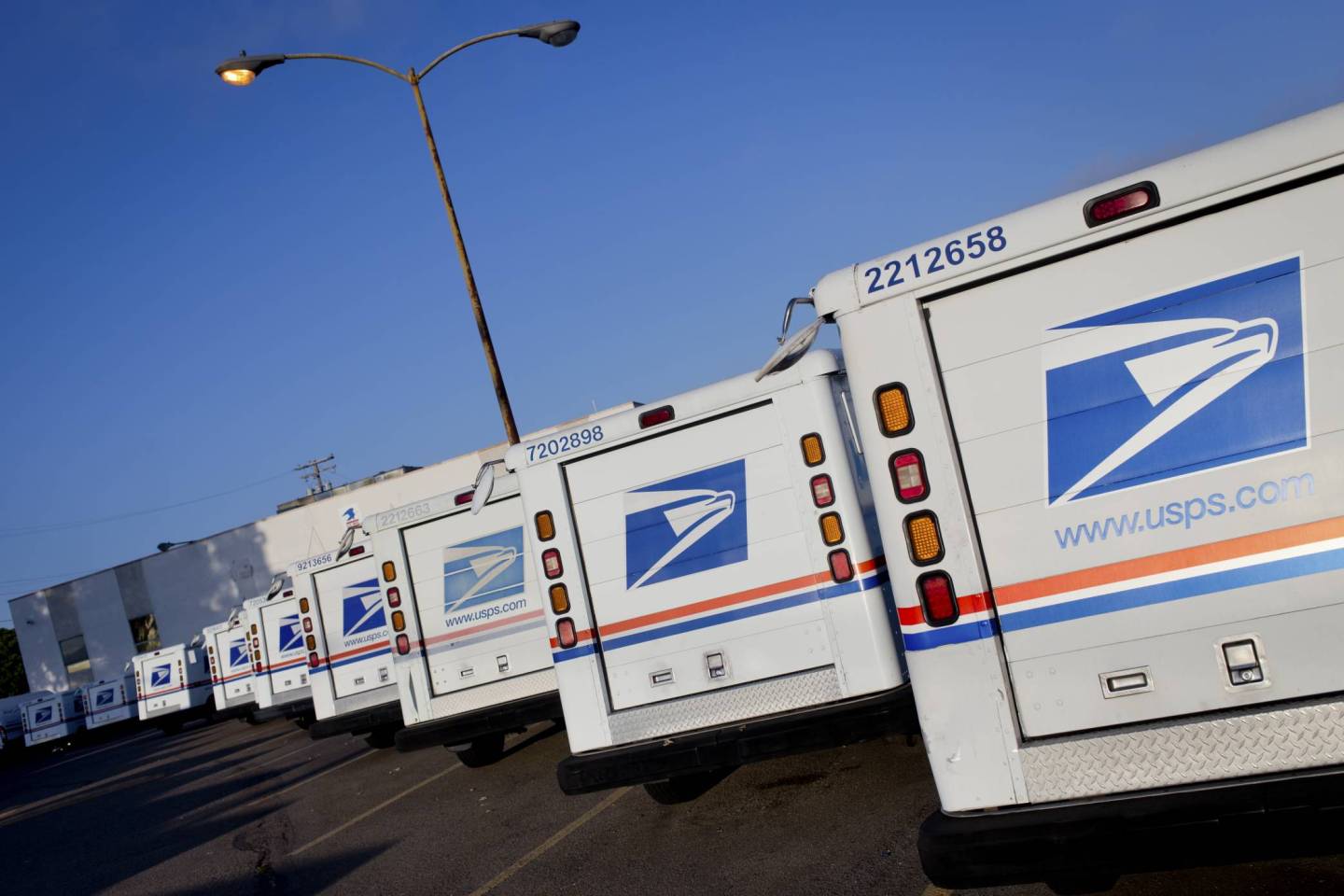 USPS delivery trucks