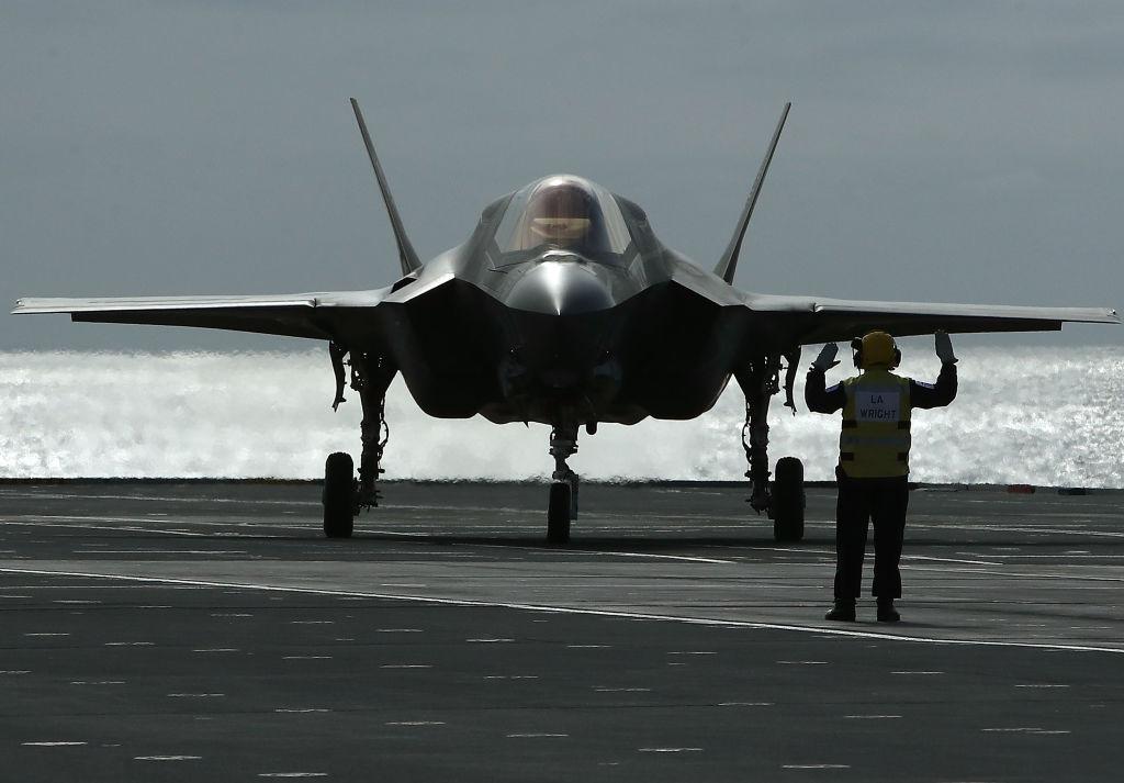 The Royal Navy's HMS Queen Elizabeth Aircraft Carrier Takes Part In Training Exercises On Maiden Voyage To U.S.