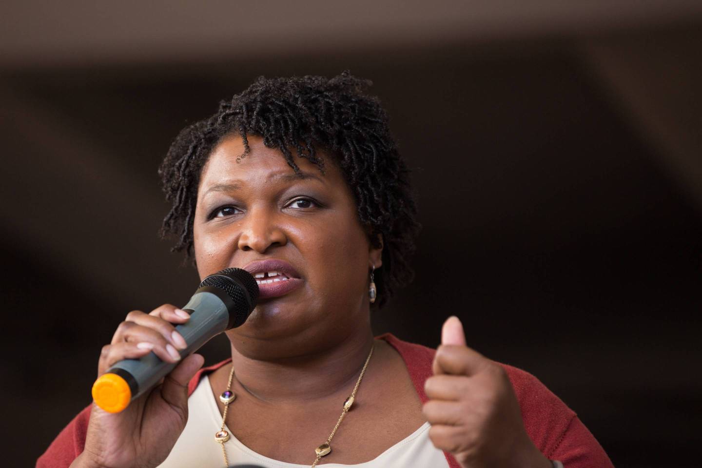 Democratic Gubernatorial Nominee Stacey Abrams Leads A "March To The Polls" In Atlanta