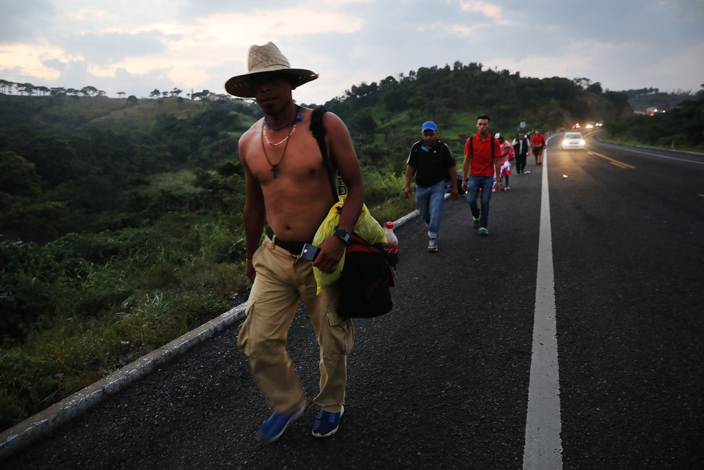 Thousands Of Hondurans In Migrant Caravan Continue March Through Mexico