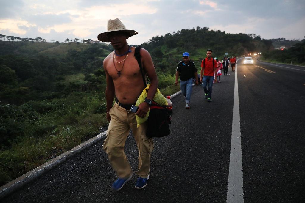 Thousands Of Hondurans In Migrant Caravan Continue March Through Mexico