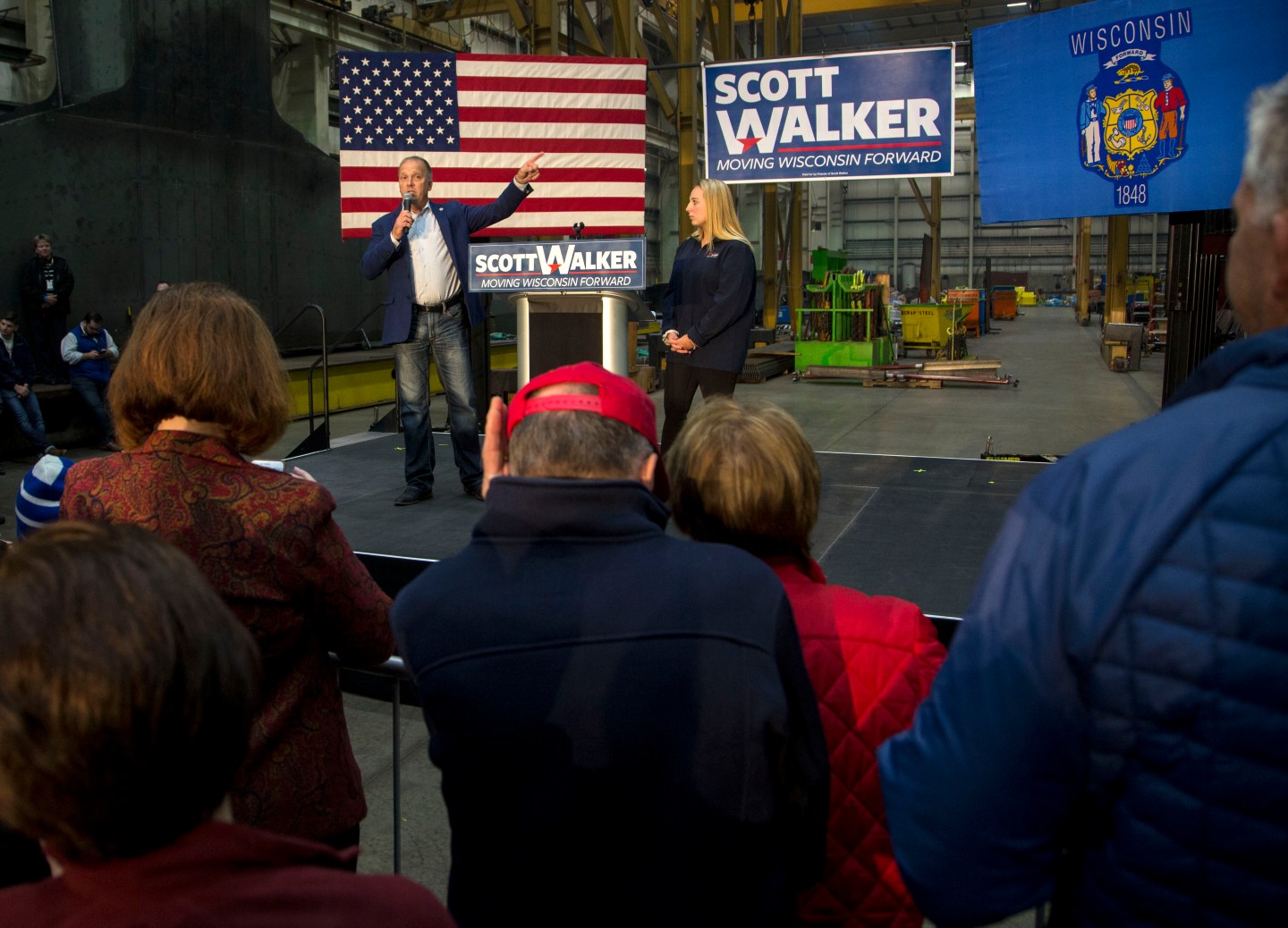 Gubernatorial Candidate Scott Walker Hots GOTV Rally On Eve Of Midterm Election