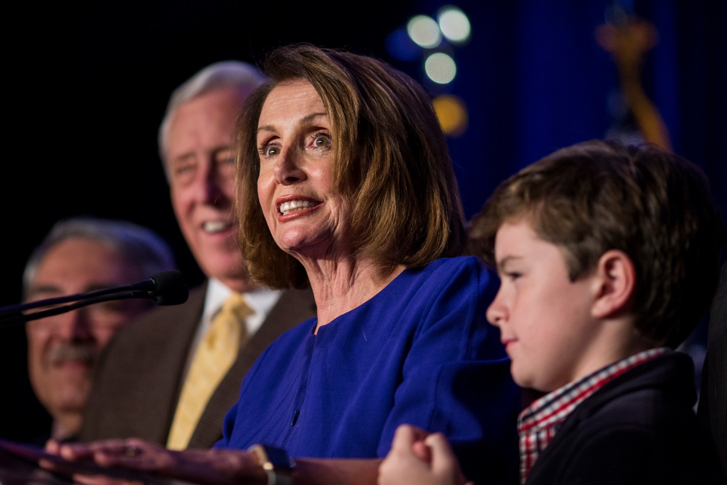 Nancy Pelosi And Congressional Democrats Gather In Washington DC For Election Night