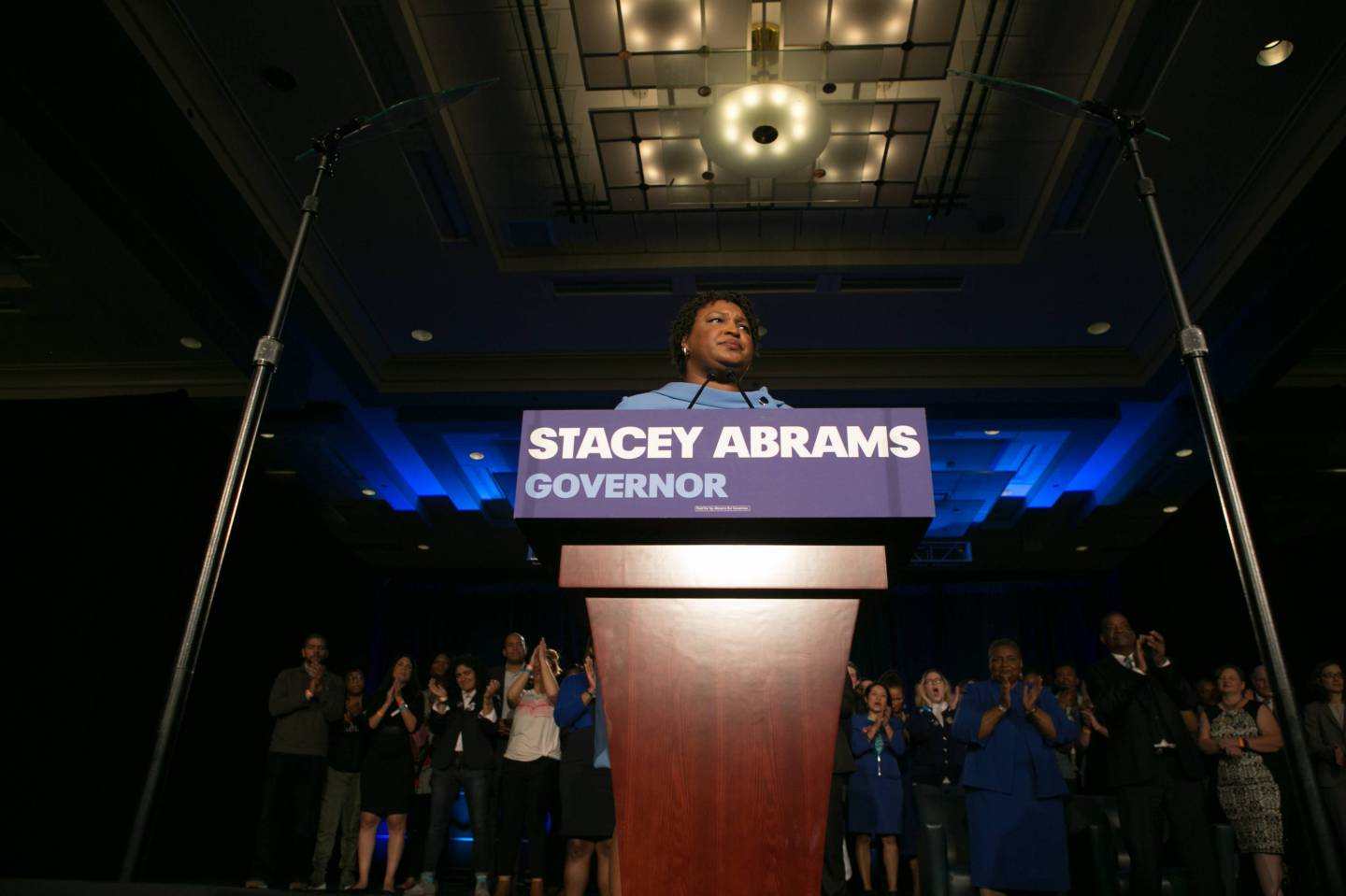 Georgia Democratic Gubernatorial Candidate Stacey Abrams Holds Election Night Event In Atlanta