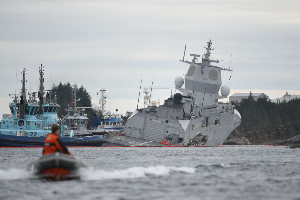 TOPSHOT-NORWAY-NAVY-ACCIDENT