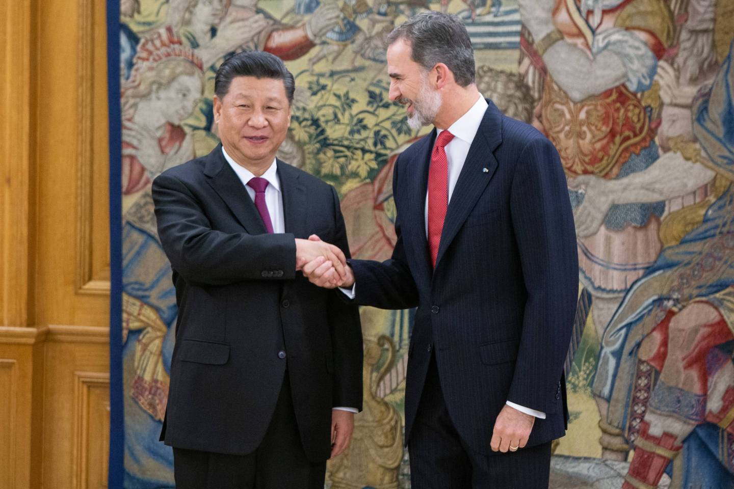Spanish Royals Host An Official Dinner For Chinese President Xi Jinping And His Wife