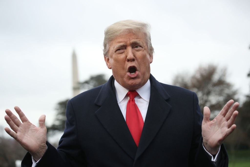 President Trump Departs White House En Route To Mississippi