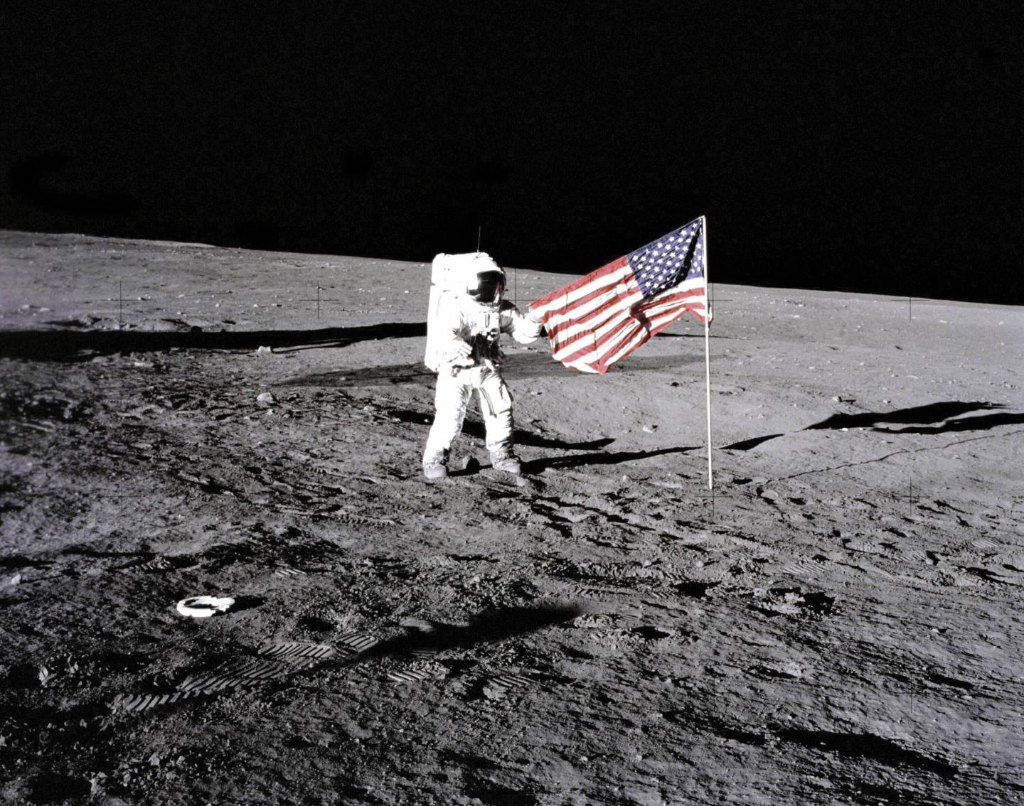 U.S. Flag On The Moon