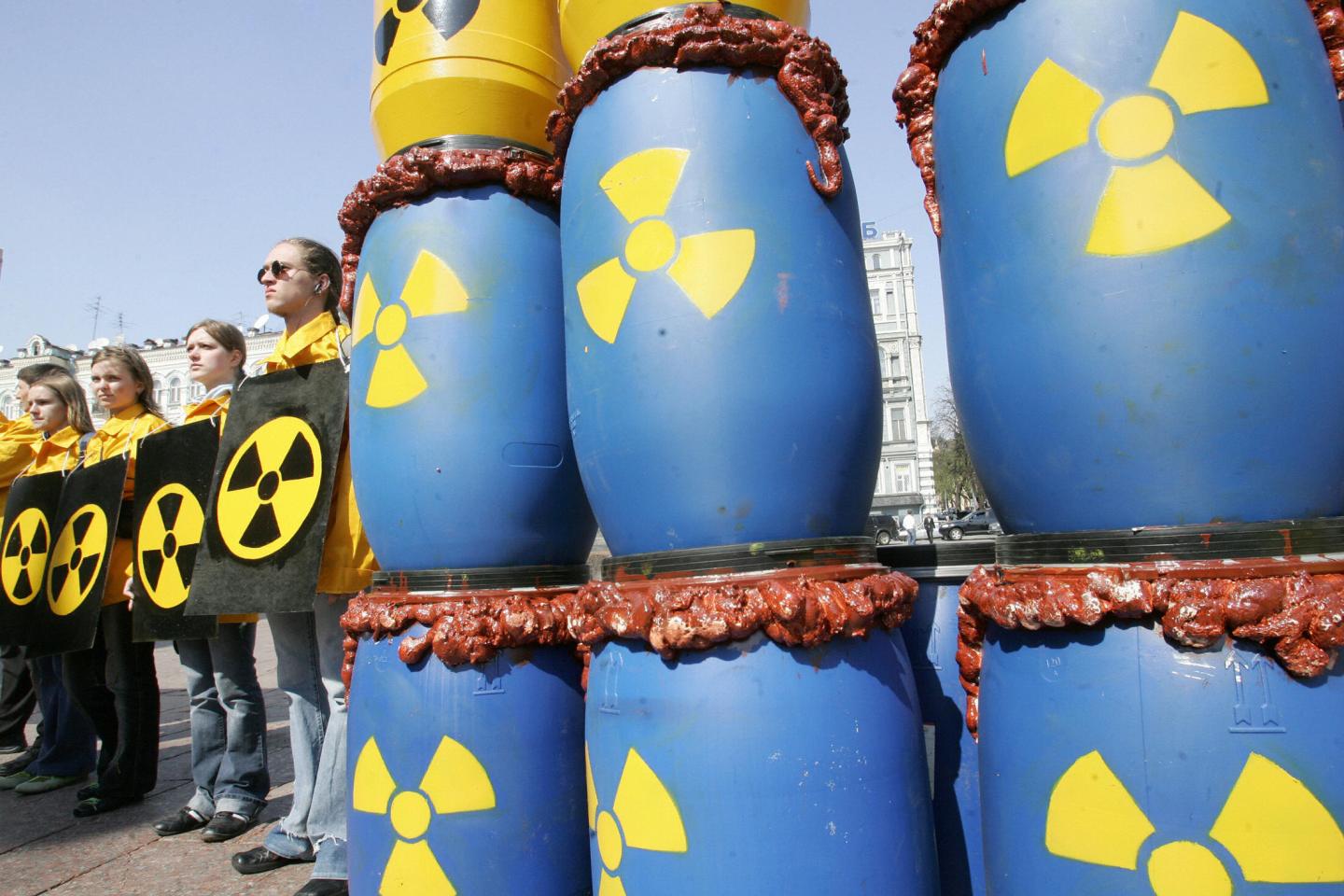 Ukraine's green parties activists protes